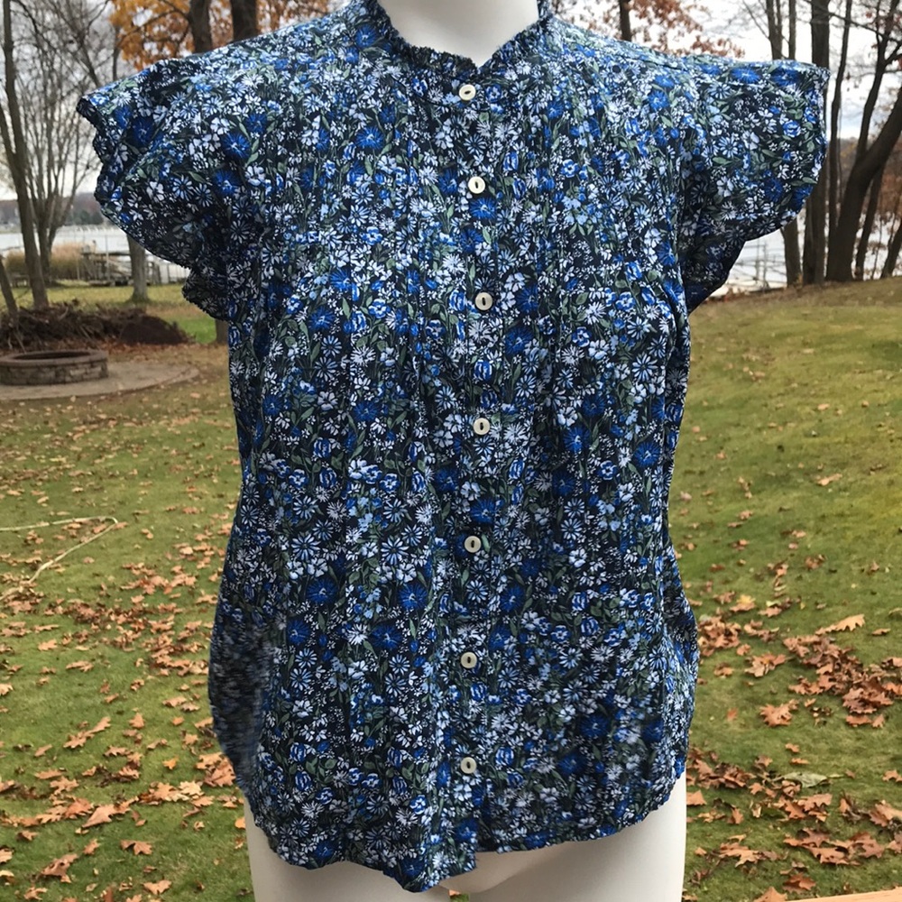 Adorable Lucky Brand boho blouse M